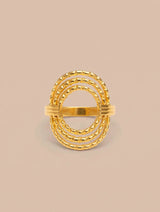 Triple Orbit Gold Ring