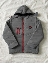 Hooded Puffer Jacket with Detachable Hood