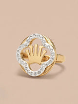 Crown Clover Zircon Ring