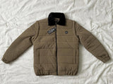 Convertible Puffer Jacket with Fur Collar