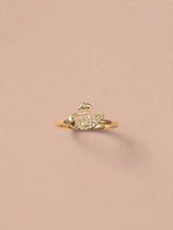 Sparkle Swan Gold Ring