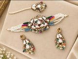 Rainbow Pearl Choker Set