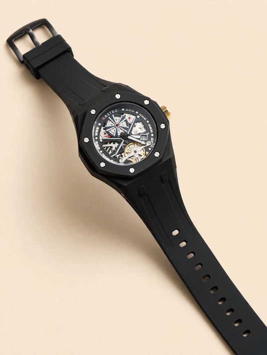 GASTRO Skeleton Dial Sports Watch