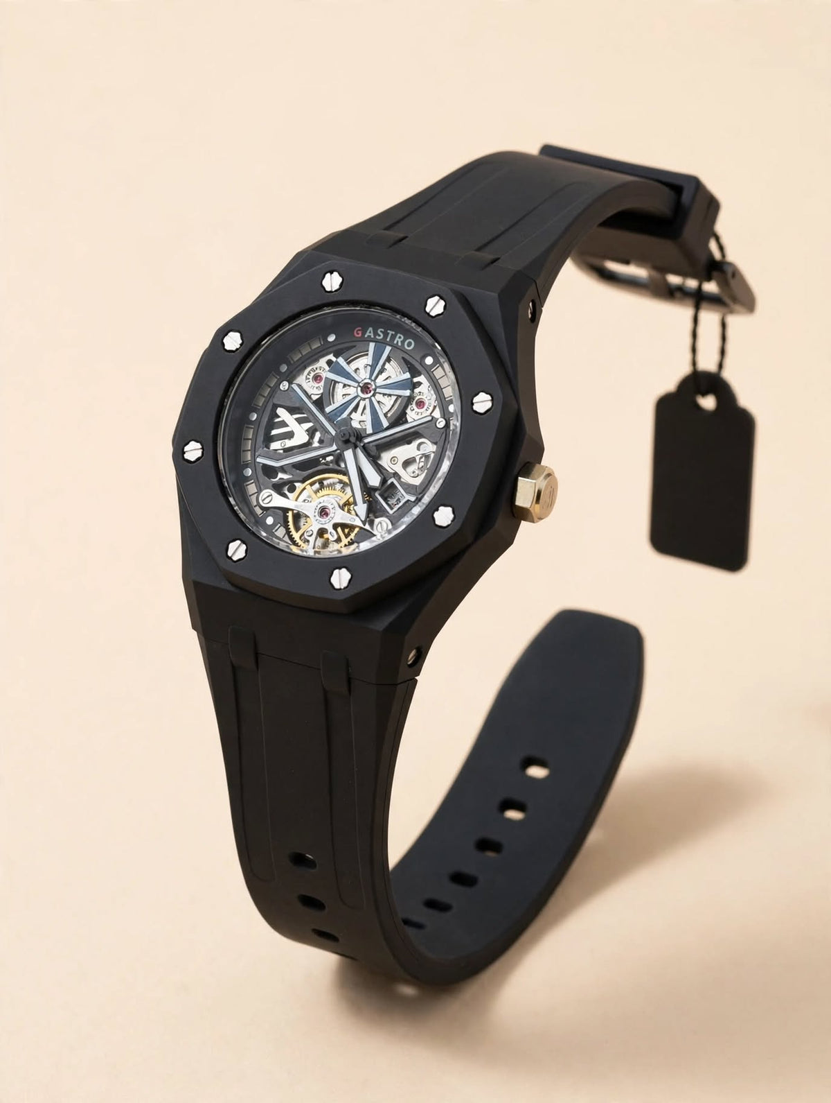 GASTRO Skeleton Dial Sports Watch
