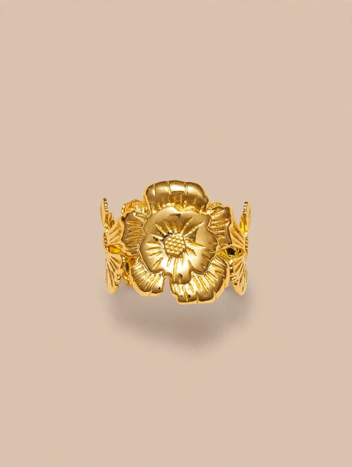 Blossom Garden Gold Statement Ring