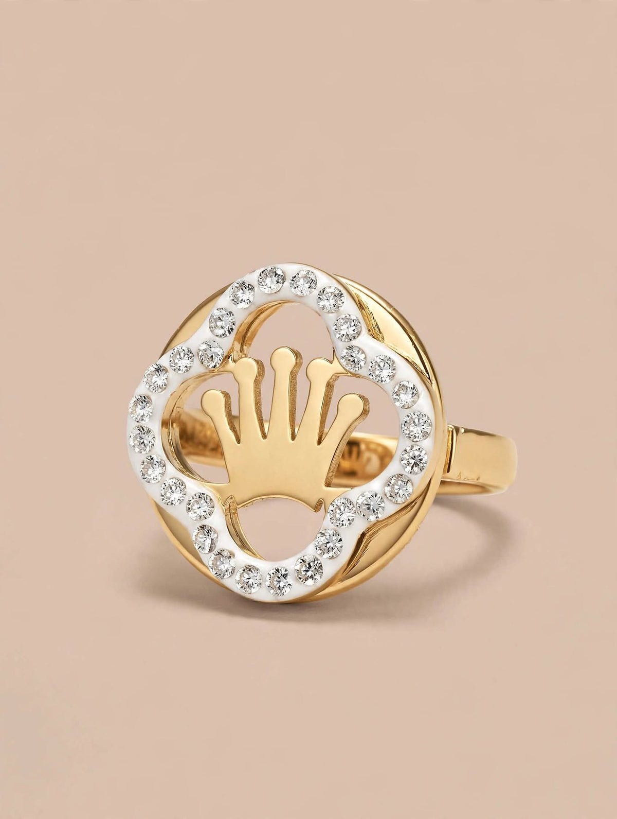 Crown Clover Zircon Ring