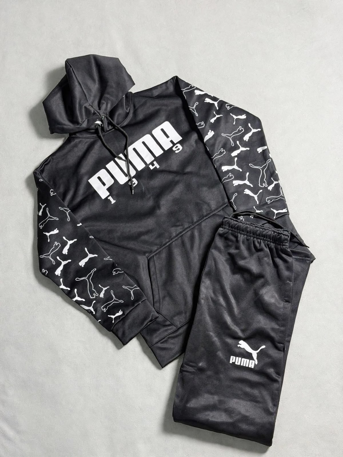 Printed Hoodie and Jogger Set