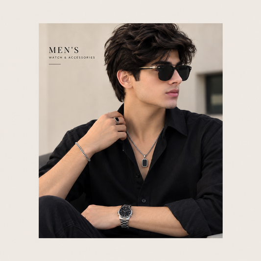 Men's Watch & Accessories Set