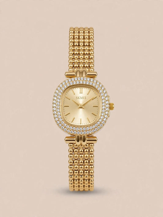 SKMEI Golden Crystal Women's Watch
